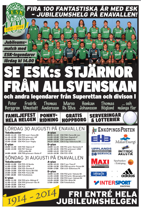 Sprid jubileumsaffischer!