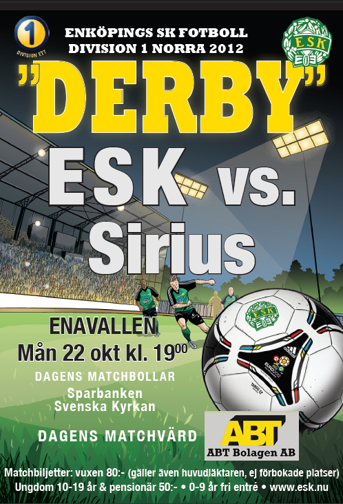 DERBY! Sprid matchaffischer!