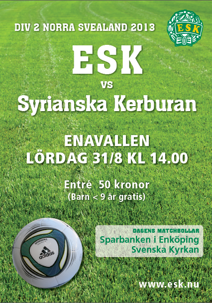 Sprid matchaffischer