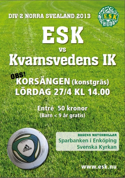 Sprid matchaffischer!