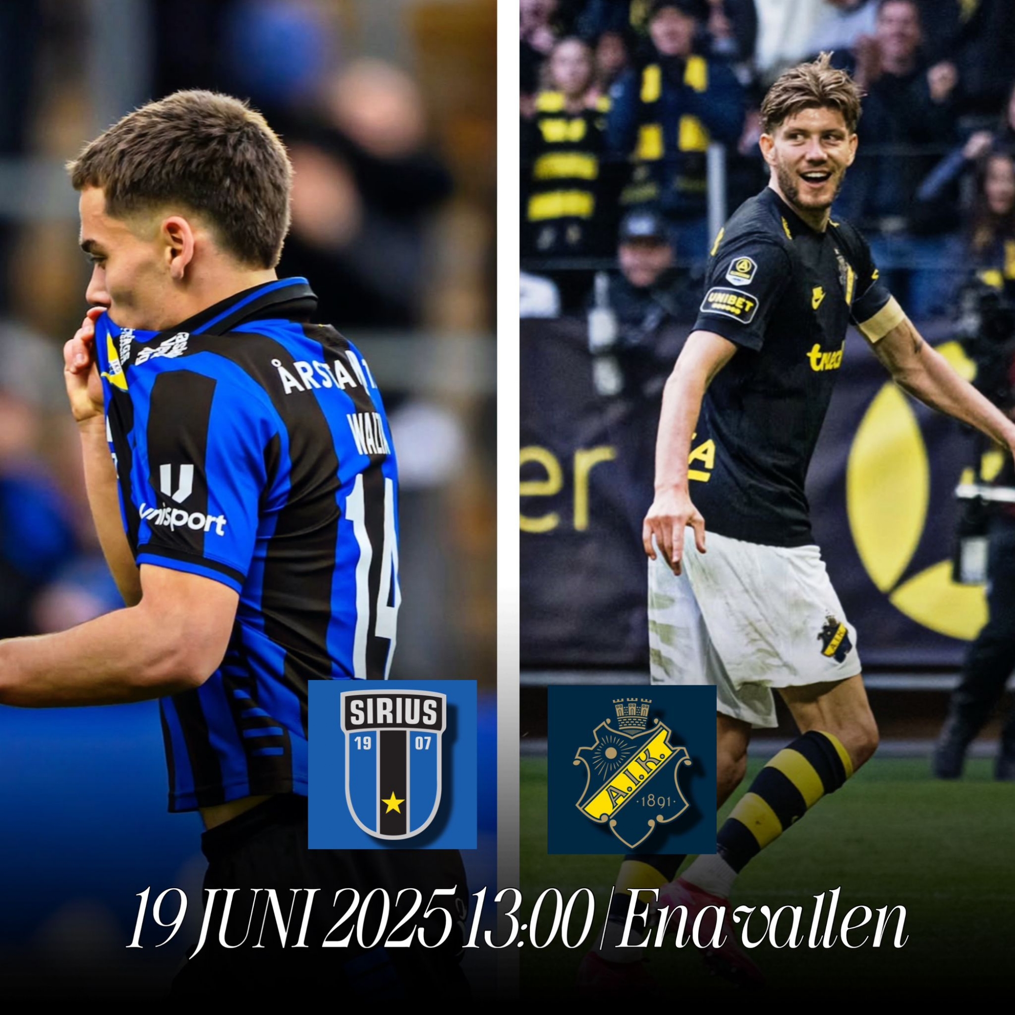 Fotbollsfest på Enavallen – AIK möter Sirius!